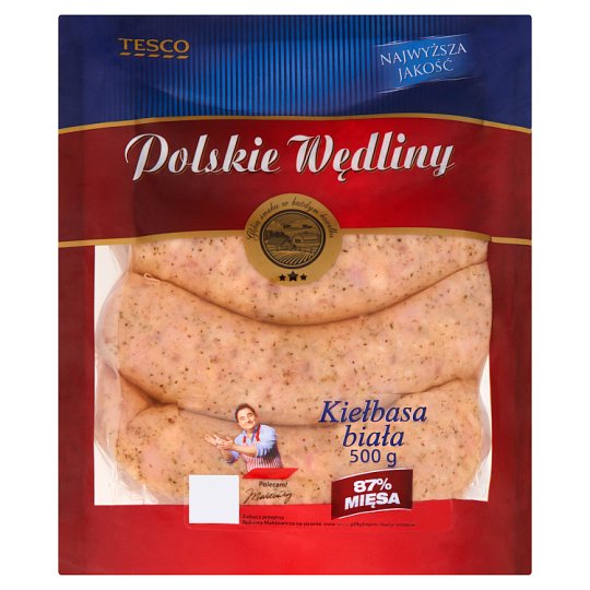 Tesco Polskie Wędliny Kiełbasa biała 500 g