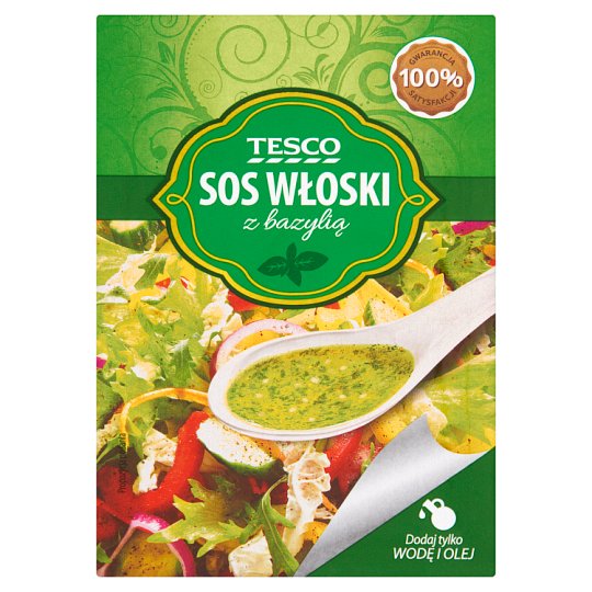 Tesco Sos włoski z bazylią 9 g