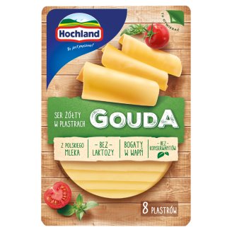 Hochland Gouda Ser żółty w plastrach 135 g (8 plastrów)