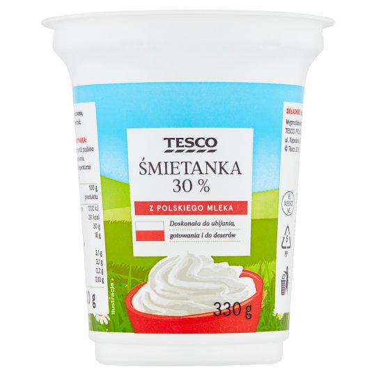Tesco Śmietanka 30% 330 g