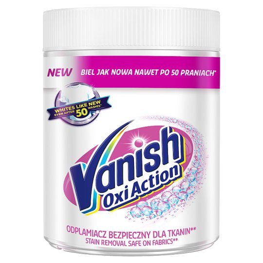 Vanish Oxi Action Odplamiacz do białych tkanin w proszku 470 g