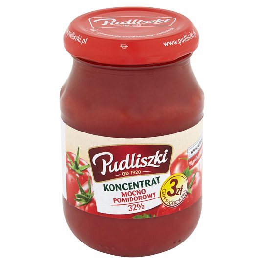 Pudliszki Koncentrat mocno pomidorowy 32% 195 g