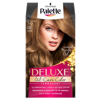 Palette Deluxe Oil-Care Color Farba do włosów Średni blond 400