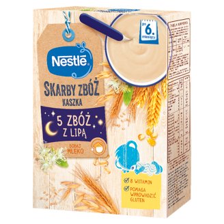 Nestlé Radosny Brzuszek Kaszka 5 zbóż z lipą po 6 miesiącu 250 g