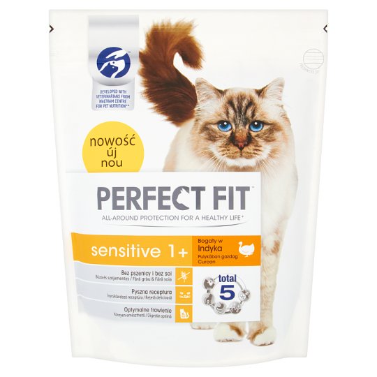 Perfect Fit Sensitive 1+ Complete Pet Food for Adult Cats 750 g