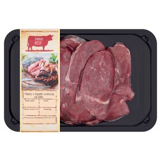Tesco Plastry z łopatki wołowej na bitki 400 g