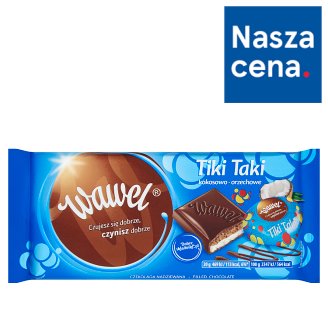 Wawel Tiki Taki kokosowo-orzechowe Czekolada nadziewana 100 g