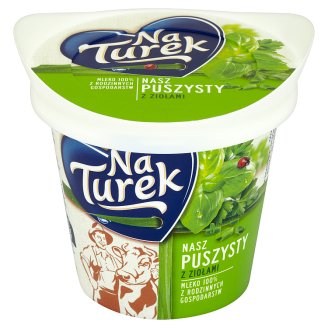 NaTurek Nasz Puszysty z ziołami Serek twarogowy 140 g