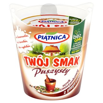 Piątnica Twój Smak Puszysty Serek śmietankowy z pieprzem 150 g
