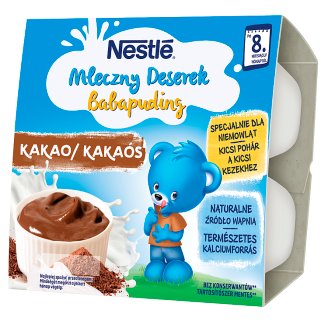 Nestlé Mleczny Deserek o smaku czekoladowym po 8 miesiącu 400 g (4 sztuki)