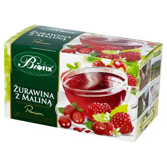 Bifix Premium żurawina z maliną Herbatka owocowa 40 g (20 saszetek)