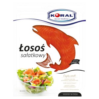 Koral Łosoś sałatkowy wędzony na zimno 100 g