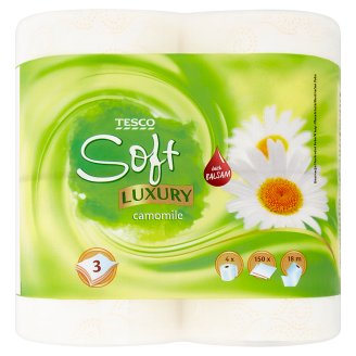Tesco Soft Luxury Camomile Papier toaletowy 4 rolki