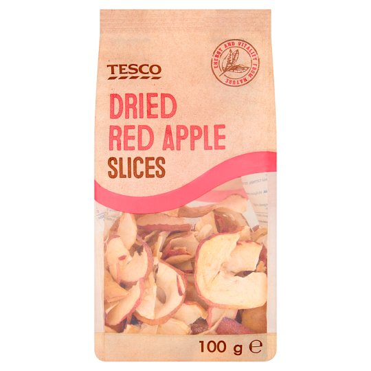 Tesco Jabłka suszone w plastrach 100 g