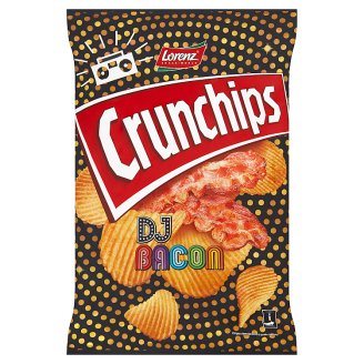 Crunchips DJ Bacon Chipsy ziemniaczane o smaku bekonu 140 g