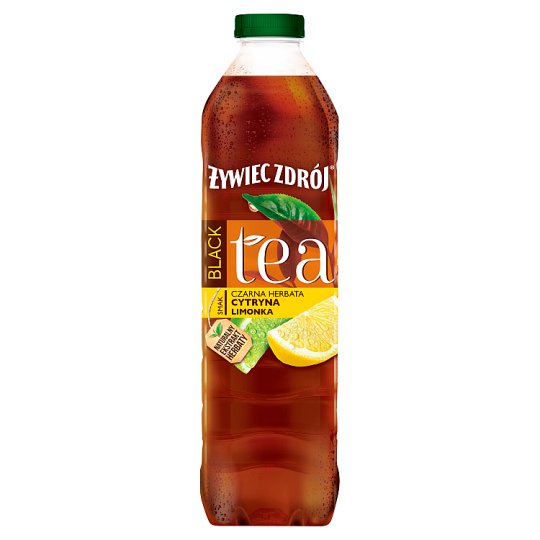 Żywiec Zdrój Black Tea Napój niegazowany czarna herbata cytryna limonka 1,5 l