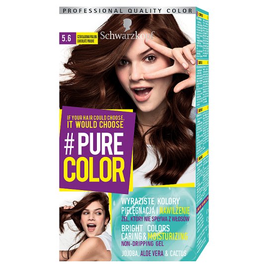 Schwarzkopf #Pure Color Farba do włosów 5.6 czekoladowa pralina