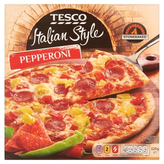 Tesco Italian Style Pepperoni Pizza 320 g