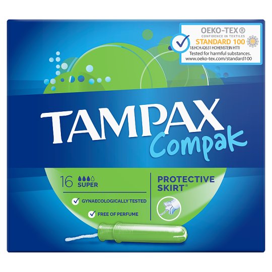 Tampax Compak Super Tampony z aplikatorem, 16 sztuk