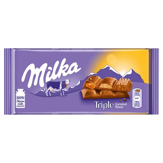 Milka Czekolada mleczna Triple Caramel 90 g