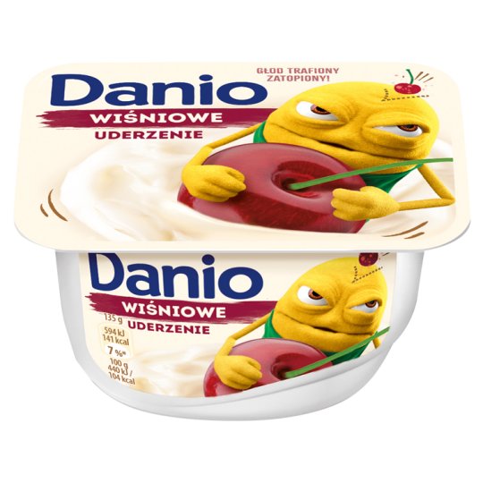 Danone Danio Serek homogenizowany wiśniowy 135 g