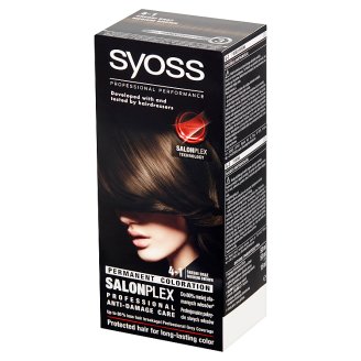Syoss SalonPlex Farba do włosów Średni brąz 4-1