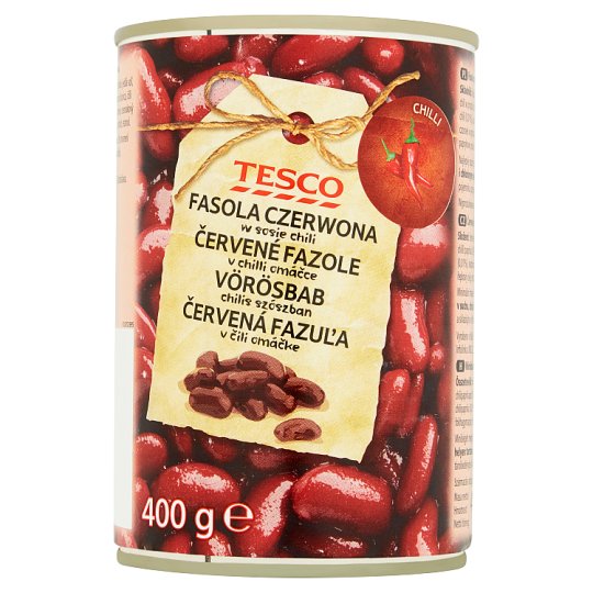 Tesco Fasola czerwona w sosie chili 400 g
