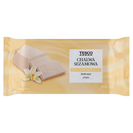 Tesco Chałwa sezamowa waniliowa 500 g