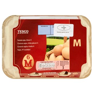 Tesco Jaja świeże kl. M 6 sztuk