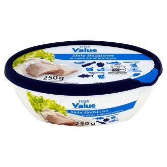 Tesco Value Filety śledziowe w sosie śmietanowym 250 g