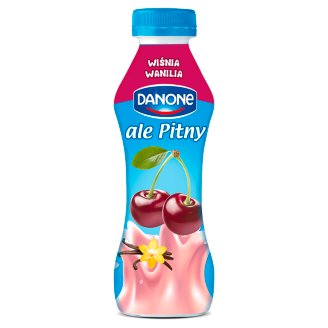 Danone ale Pitny Wiśnia wanilia Napój jogurtowy 290 g