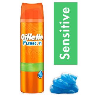 Gillette Fusion Sensitive Skin Żel do golenia dla mężczyzn dla skóry wrażliwej 200 ml