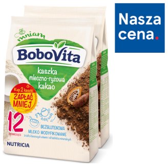 BoboVita Kaszka mleczno-ryżowa kakao po 12 miesiącu 2 x 230 g