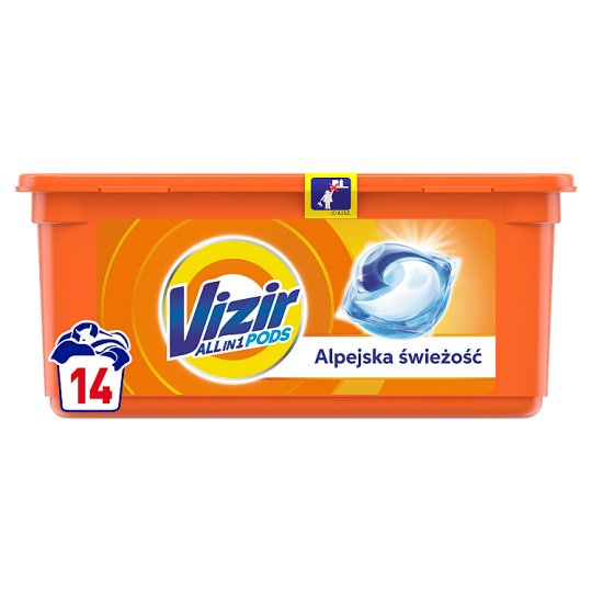 Vizir Alpine Fresh Kapsułki do prania, 14 prań