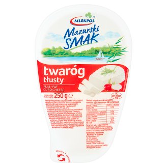 Mlekpol Mazurski Smak Twaróg tłusty 250 g