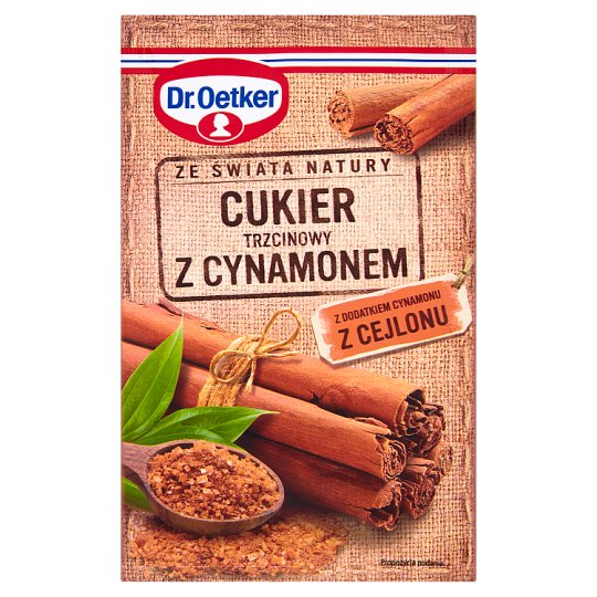 Dr. Oetker Ze świata natury Cukier trzcinowy z cynamonem 15 g