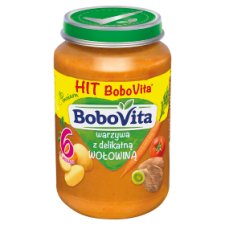BoboVita Warzywa z delikatną wołowiną po 6 miesiącu 190 g