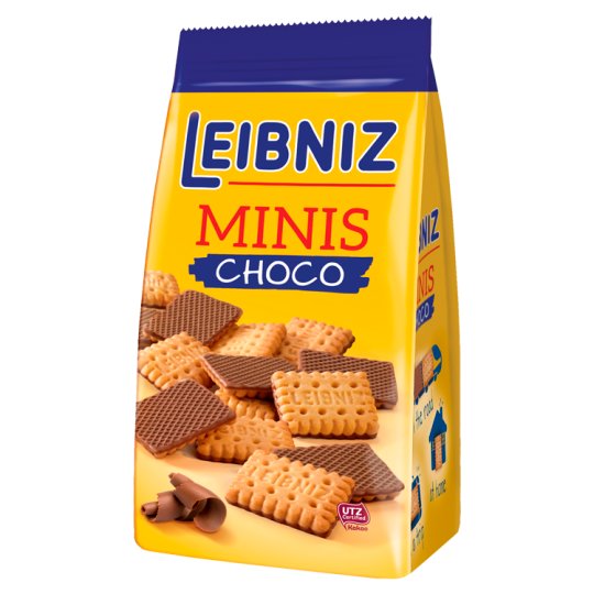 Leibniz Minis Choco Herbatniki w czekoladzie mlecznej 100 g