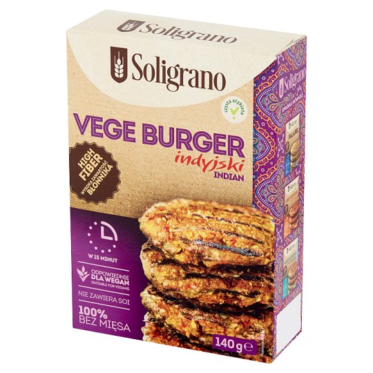 Soligrano Indian Vege Burger 140 g