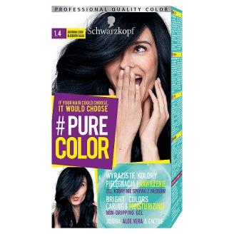Schwarzkopf #Pure Color Farba do włosów 1.4 jagodowa czerń