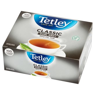 Tetley Classic Earl Grey Herbata czarna aromatyzowana 160 g (100 torebek)