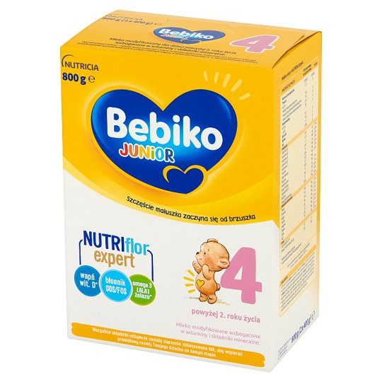 Bebiko Junior 4 Mleko modyfikowane dla dzieci powyżej 2. roku życia 800 g (2 x 400 g)