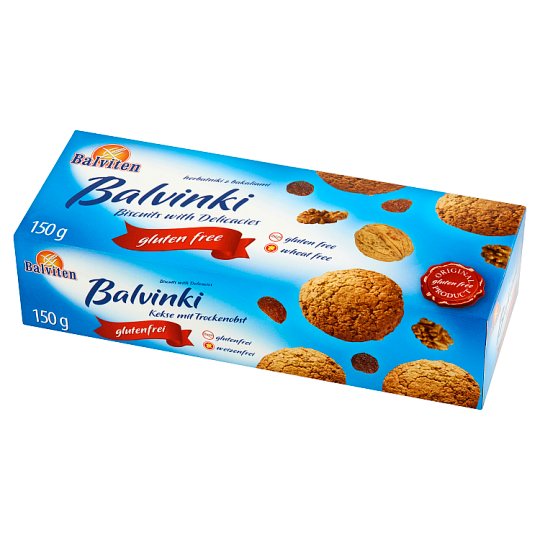 Balviten Balvinki Herbatniki bezglutenowe z bakaliami 150 g