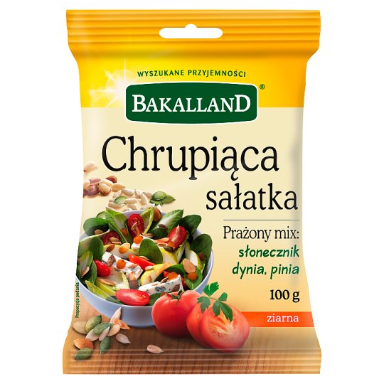 Bakalland Chrupiąca sałatka prażony mix słonecznik dynia pinia 100 g