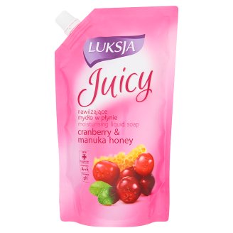 Luksja Juicy Cranberry & Manuka Honey Nawilżające mydło w płynie opakowanie uzupełniające 400 ml