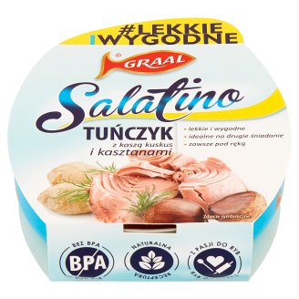 GRAAL Salatino Tuńczyk z kaszą kuskus i kasztanami 160 g