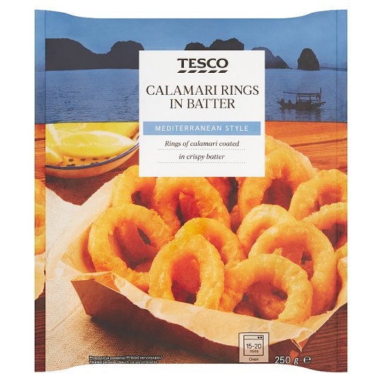 Tesco Calamari Rings in Batter 250 g