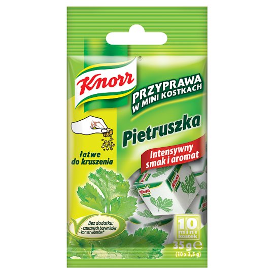 Knorr Przyprawa w mini kostkach Pietruszka 35 g (10 mini kostek)