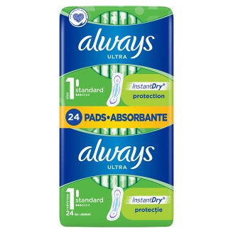 Always Ultra Normal (rozmiar 1) Podpaski, 24 sztuki