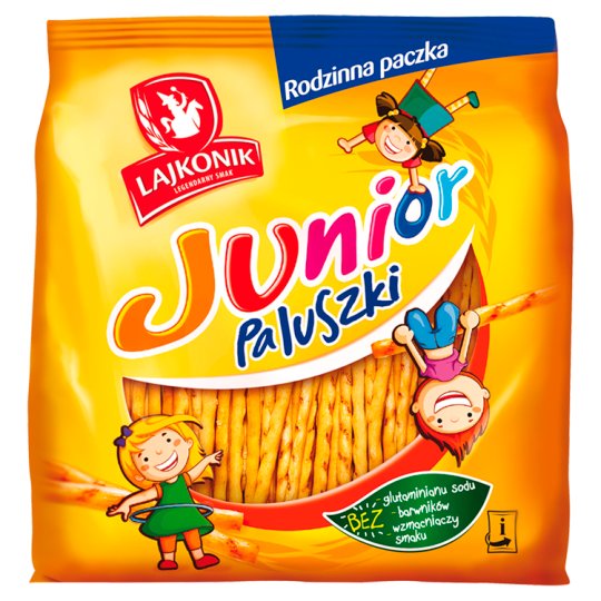 Lajkonik Junior Paluszki o smaku waniliowym 280 g